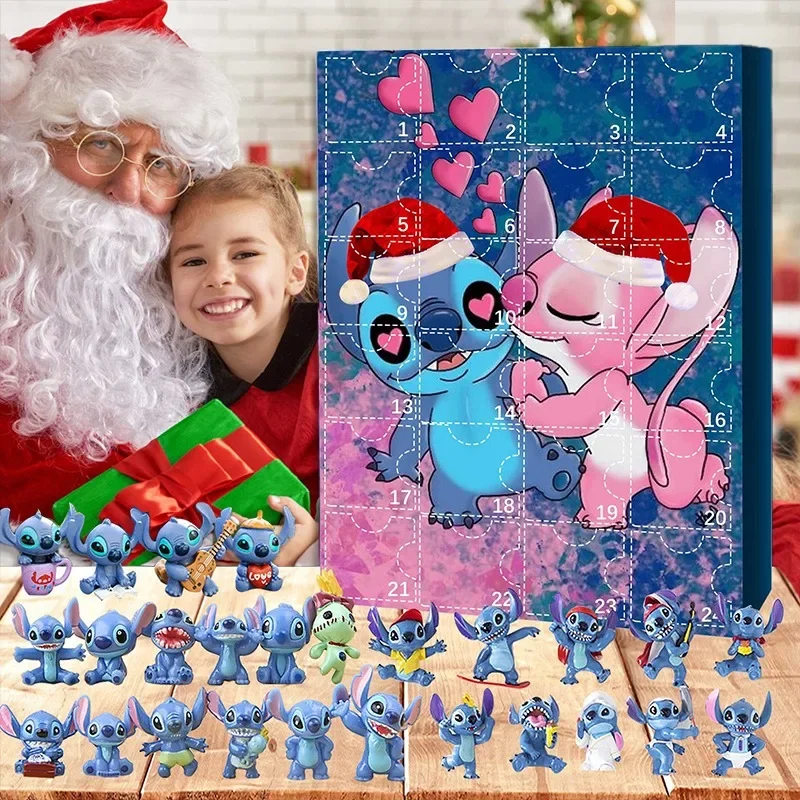 24pcs Disney Stitch Anime Figure Christmas 24 Days Advent Calendar Cartoon Model Kids Party Toys Doll Boys Girls Festival Gifts
24pcs Disney Stitch Anime Figure Christmas 24 Days Advent Calendar Cartoon Model Kids Party Toys Doll Boys Girls Festival Gifts