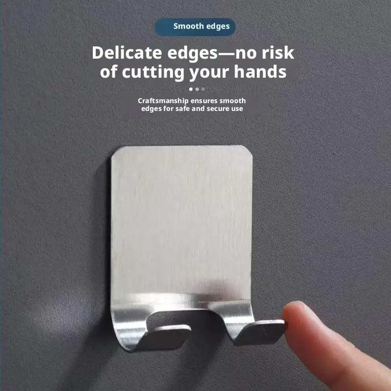 1/3/5pc Stainless Steel Hook Razor Holder Self-Adhesive Shaver Stand Rustproof Bathroom Wall Mount Hook Organizer for Towel Robe
1/3/5pc Stainless Steel Hook Razor Holder Self-Adhesive Shaver Stand Rustproof Bathroom Wall Mount Hook Organizer for Towel Robe