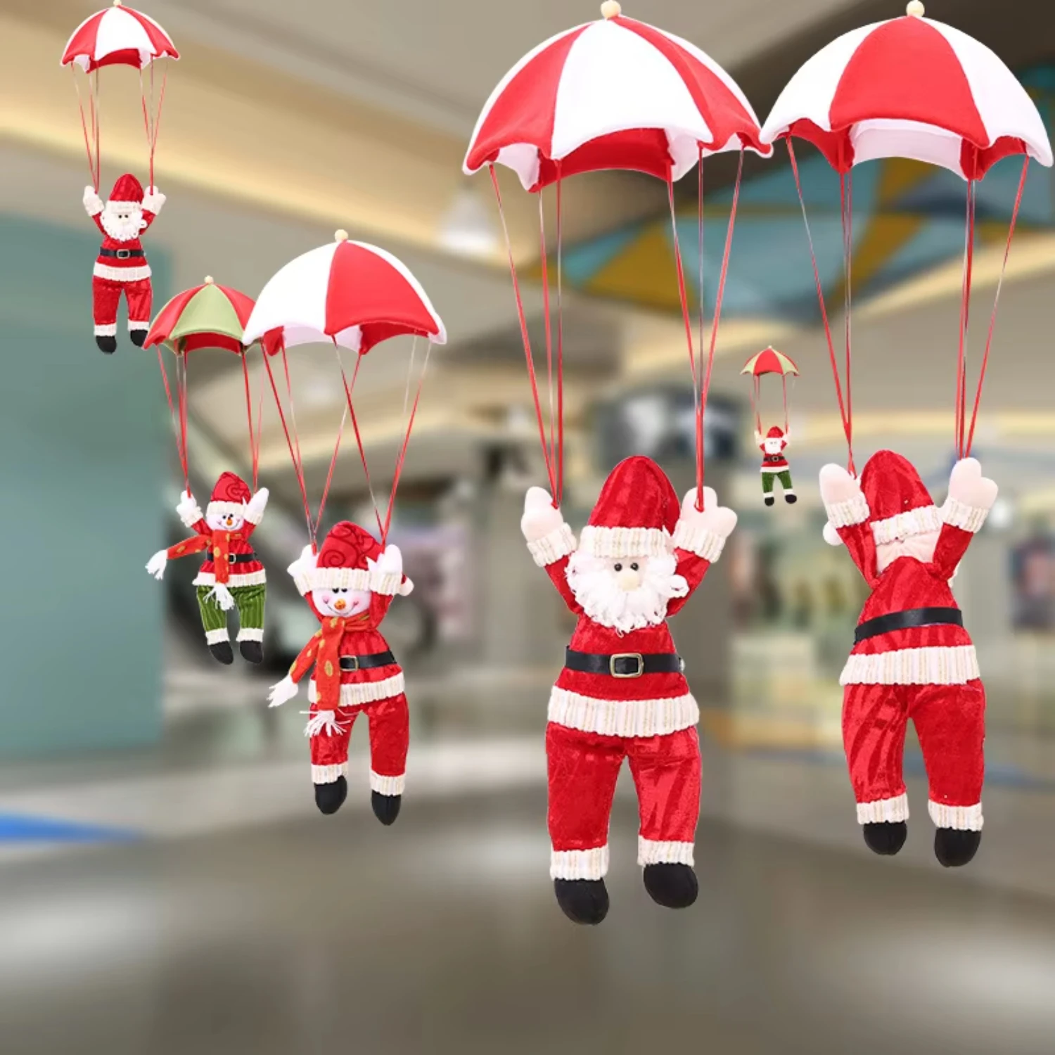Christmas Doll Parachute Santa Claus Snowman Ceiling Decorations New Year Xmas Shopping Mall Hanging Pendant Ornaments
Christmas Doll Parachute Santa Claus Snowman Ceiling Decorations New Year Xmas Shopping Mall Hanging Pendant Ornaments