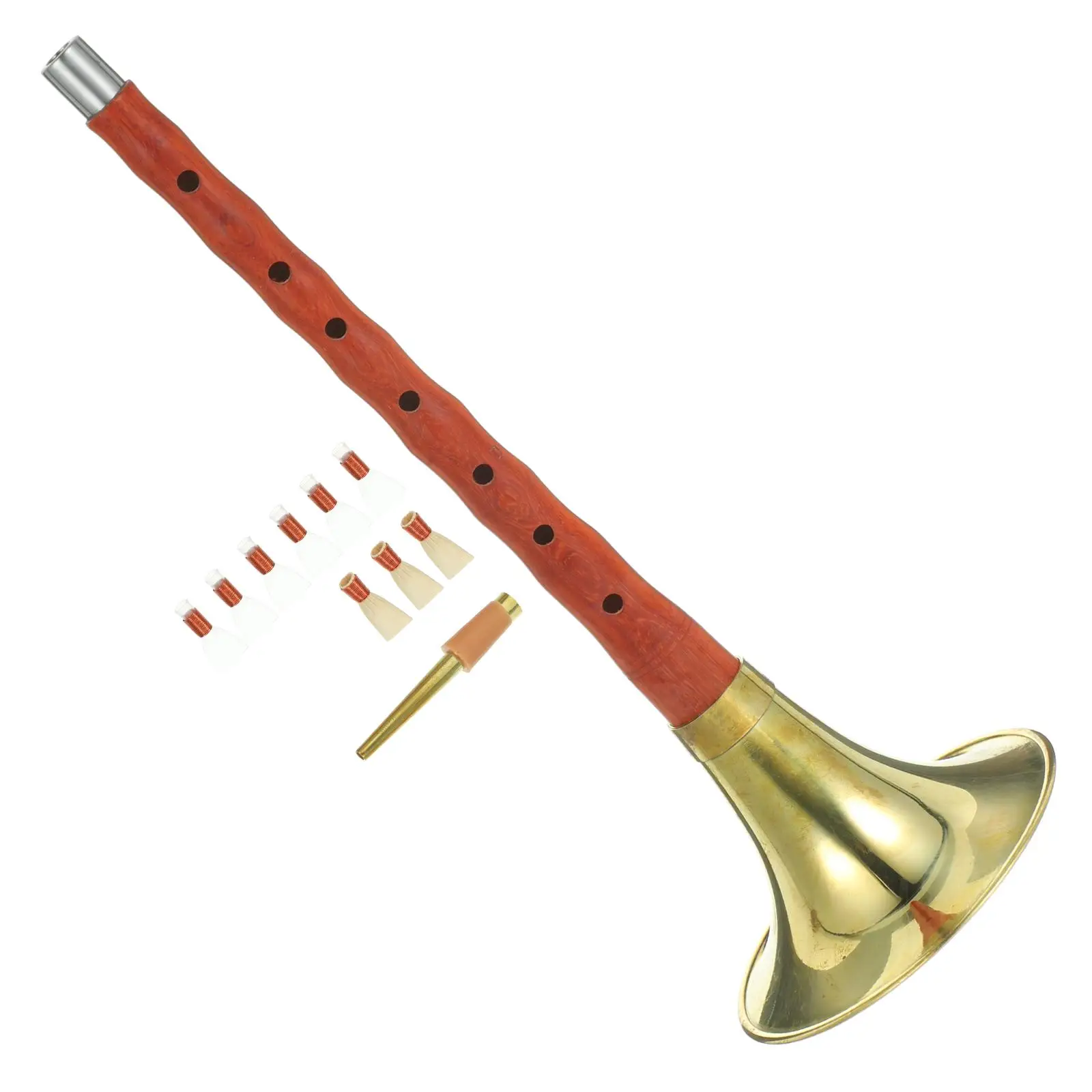 D Adjustment Suona Horn Rosewood Wind Instrument National Practical Music Ebony for Beginners Musical Metal Chinese
D Adjustment Suona Horn Rosewood Wind Instrument National Practical Music Ebony for Beginners Musical Metal Chinese
