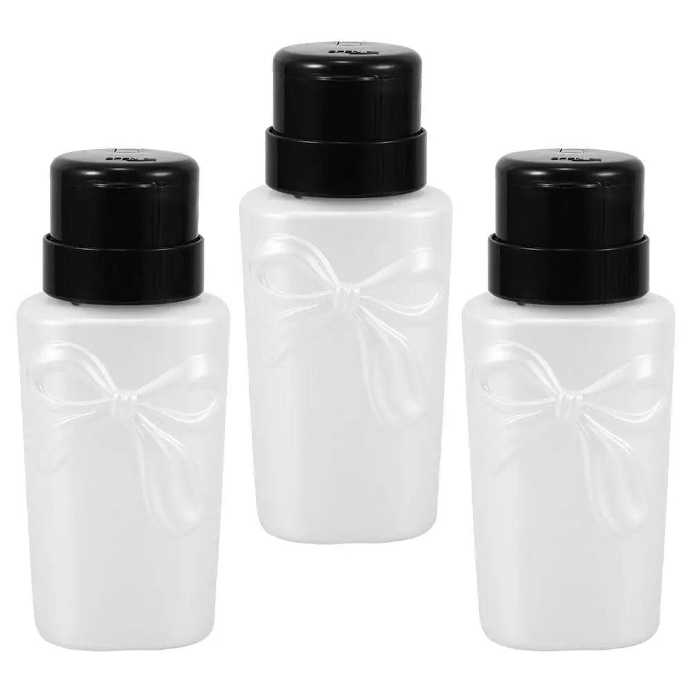 Набор из 3 многоразовых флаконов для жидкости для снятия лака с дозатором-помпой и фиксатором, для салонов красоты
Набор из 3 многоразовых флаконов для жидкости для снятия лака с дозатором-помпой и фиксатором, для салонов красоты