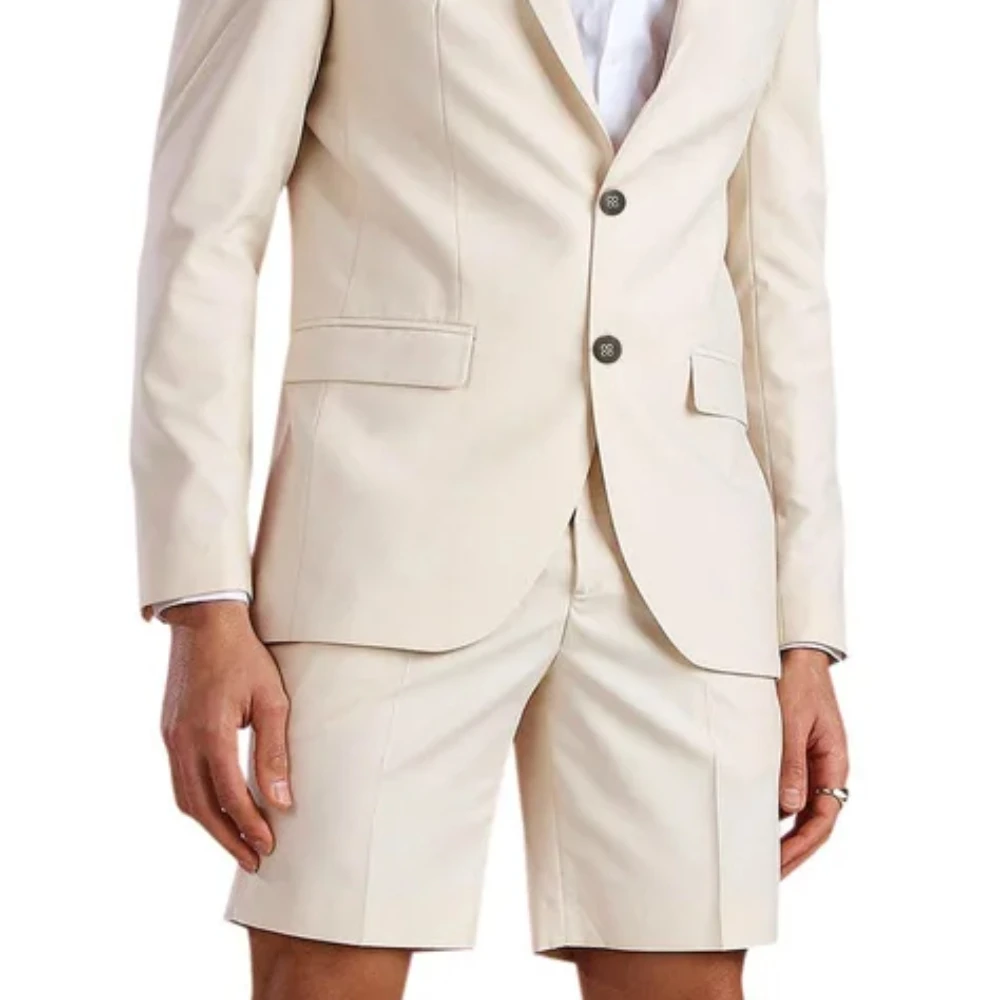 Casual Summer Light Blue Men's Suit Shorts 2 Piece Tuxedo Groom Beach Wedding Suits Costume Homme Mariage(Blazer+Pant) Beach
Casual Summer Light Blue Men's Suit Shorts 2 Piece Tuxedo Groom Beach Wedding Suits Costume Homme Mariage(Blazer+Pant) Beach