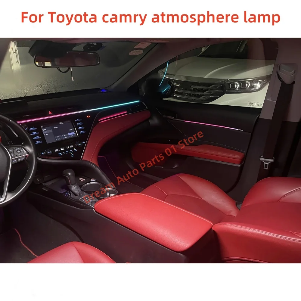 64 colors Dynamic ambient light For Toyota Camry 2018+ Interior lighting Upgrade ambient light footlight door light APP control
64 colors Dynamic ambient light For Toyota Camry 2018+ Interior lighting Upgrade ambient light footlight door light APP control