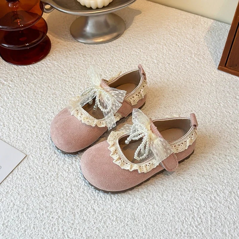 2025 New Sweet Girls Leather Shoes Elegant Lace Bowknot Kids Causal Flat Shoes Wedding Party Children's Princess Ballet Shoes
2025 New Sweet Girls Leather Shoes Elegant Lace Bowknot Kids Causal Flat Shoes Wedding Party Children's Princess Ballet Shoes