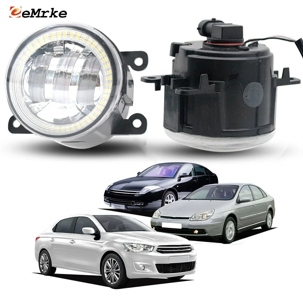 LED Fog Lights PTF for Citroen C-Elysee 2012-2021 C5 C6 C-Zero Front Angel Eyes Rings DRL Daytime Running Light 30W with Lens
LED Fog Lights PTF for Citroen C-Elysee 2012-2021 C5 C6 C-Zero Front Angel Eyes Rings DRL Daytime Running Light 30W with Lens