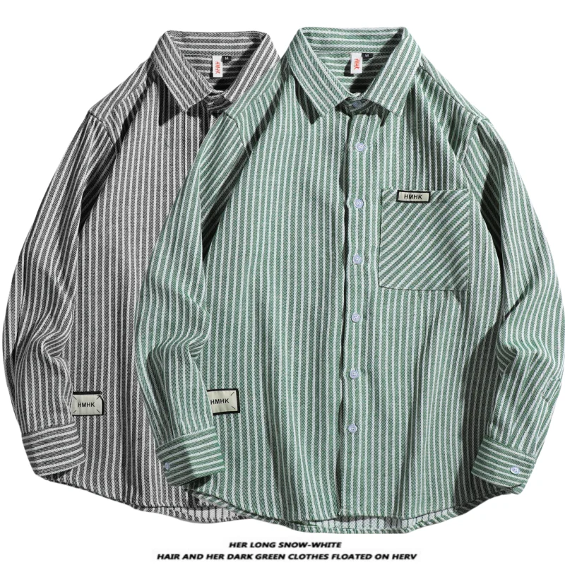 Осень-зима, мужская полосатая длинная повседневная куртка с воротником irt, модная универсальная свободная посадка, молодежная куртка на пуговицах...
Осень-зима, мужская полосатая длинная повседневная куртка с воротником irt, модная универсальная свободная посадка, молодежная куртка на пуговицах...