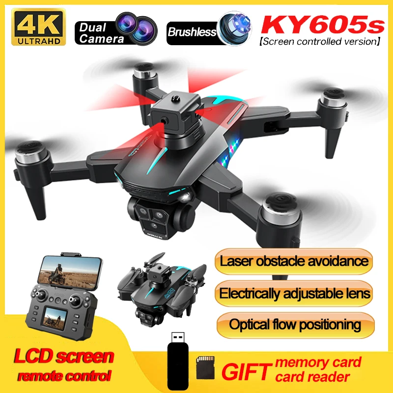 K12 Max LCD Screen Remote Control Three Camera Drone Laser Obstacle Avoidance Aircraft Brushless Foldable Quadcopter Toys
K12 Max LCD Screen Remote Control Three Camera Drone Laser Obstacle Avoidance Aircraft Brushless Foldable Quadcopter Toys