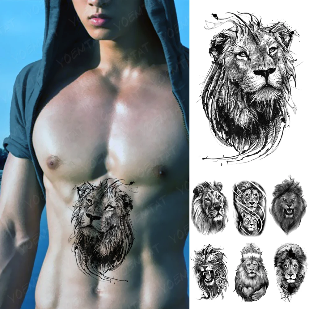 Waterproof Temporary Tattoo Sticker beast animal realistic sketch Tattoos Lion Family Loyalty Body Art Arm Fake Tatoo Men Women
Waterproof Temporary Tattoo Sticker beast animal realistic sketch Tattoos Lion Family Loyalty Body Art Arm Fake Tatoo Men Women