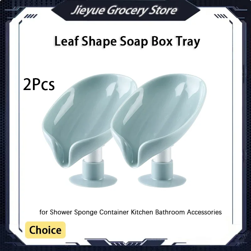 2pcs Drain Soap Holder Leaf Shape Soap Box Suction Cup Tray Drying Rack for Shower Sponge Container Kitchen Bathroom Accessories
2pcs Drain Soap Holder Leaf Shape Soap Box Suction Cup Tray Drying Rack for Shower Sponge Container Kitchen Bathroom Accessories