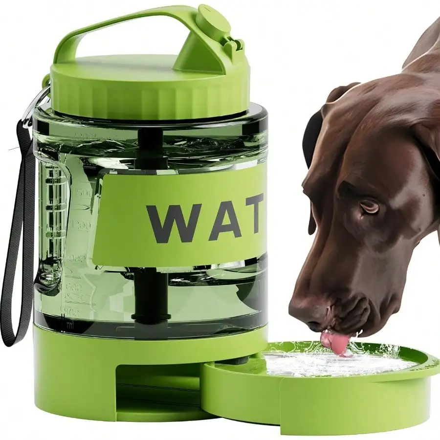 77oz Dog Water Dispenser, 2.2L Large Portable Dog Water Bottle With Pull-Out Drinking Bowl, Leak-Proof Pet Travel Water Container For Camping, Hiking, Beach, Car Travel Essentials
77oz Dog Water Dispenser, 2.2L Large Portable Dog Water Bottle With Pull-Out Drinking Bowl, Leak-Proof Pet Travel Water Container For Camping, Hiking, Beach, Car Travel Essentials