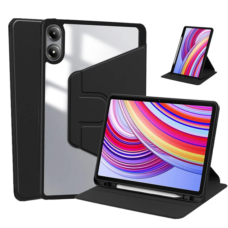 Magnetic Smart Case For Redmi Pad Pro 12.1inch 2024 Rotating Stand Tablet Cover for Xiaomi Redmi Pad Pro 12.1"Case With pen slot
Magnetic Smart Case For Redmi Pad Pro 12.1inch 2024 Rotating Stand Tablet Cover for Xiaomi Redmi Pad Pro 12.1"Case With pen slot