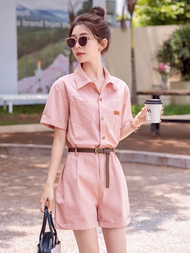 Summer Thin Denim Overalls Women's Workwear Set ort Pants Dr High Waist Cotton Blend Commute Sle Ele Lady
Summer Thin Denim Overalls Women's Workwear Set ort Pants Dr High Waist Cotton Blend Commute Sle Ele Lady
