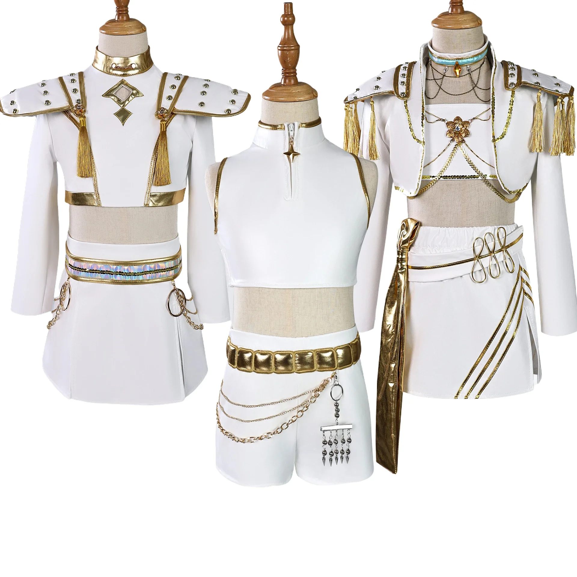 Jsut Saiyan K-POP Rumi Косплей Охотники на демонов Mira Zoey Белая сценическая форма Детские костюмы на Хэллоуин Костюм для девочек
Jsut Saiyan K-POP Rumi Косплей Охотники на демонов Mira Zoey Белая сценическая форма Детские костюмы на Хэллоуин Костюм для девочек