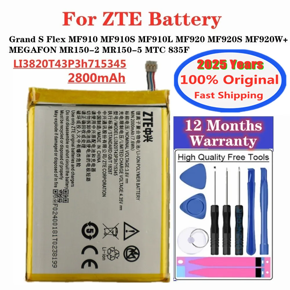 100% Оригинальный аккумулятор LI3820T43P3h715345 для ZTE Grand S Flex/для ZTE MF910 MF910S MF910L MF920 MF920S MF920W + фотоаккумулятор
100% Оригинальный аккумулятор LI3820T43P3h715345 для ZTE Grand S Flex/для ZTE MF910 MF910S MF910L MF920 MF920S MF920W + фотоаккумулятор