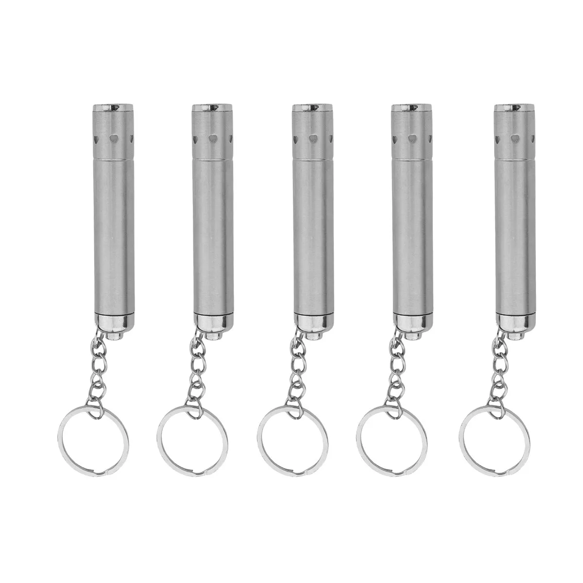 5Pcs Mini Keychain Flashlight Stainless Steel Portable LED Torch Ultra Bright Pocket Torch for Outdoor Camping Hiking Fishing
5Pcs Mini Keychain Flashlight Stainless Steel Portable LED Torch Ultra Bright Pocket Torch for Outdoor Camping Hiking Fishing