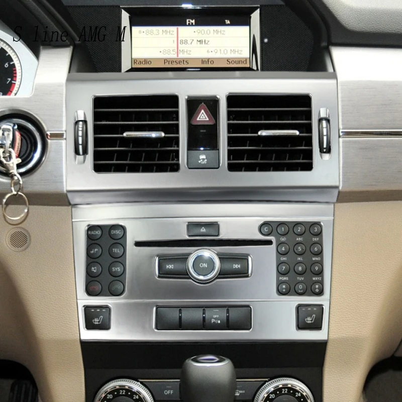For Mercedes Benz GLK X204 2010-2012 Center control Air conditioning outlet CD Panel frame Car Styling Accessories cover Trim
For Mercedes Benz GLK X204 2010-2012 Center control Air conditioning outlet CD Panel frame Car Styling Accessories cover Trim