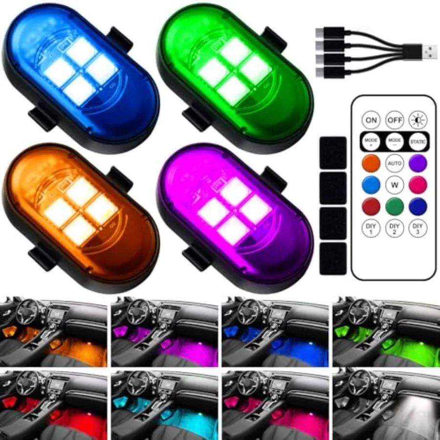 【Spot goods】Upgraded Wireless LED Lights for Car Rechargeable Interior Car Lights with 8 Colors Brightness Adjustable 12H Batte
【Spot goods】Upgraded Wireless LED Lights for Car Rechargeable Interior Car Lights with 8 Colors Brightness Adjustable 12H Batte