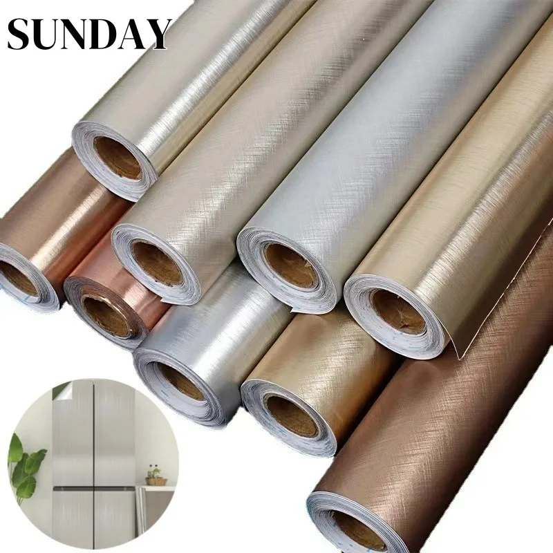 Brushed Metal Wallpaper Refrigerator Kitchen Home Decor PVC Self Adhesive Stainless Steel Color Peel and Stick Wall Stickers
Brushed Metal Wallpaper Refrigerator Kitchen Home Decor PVC Self Adhesive Stainless Steel Color Peel and Stick Wall Stickers