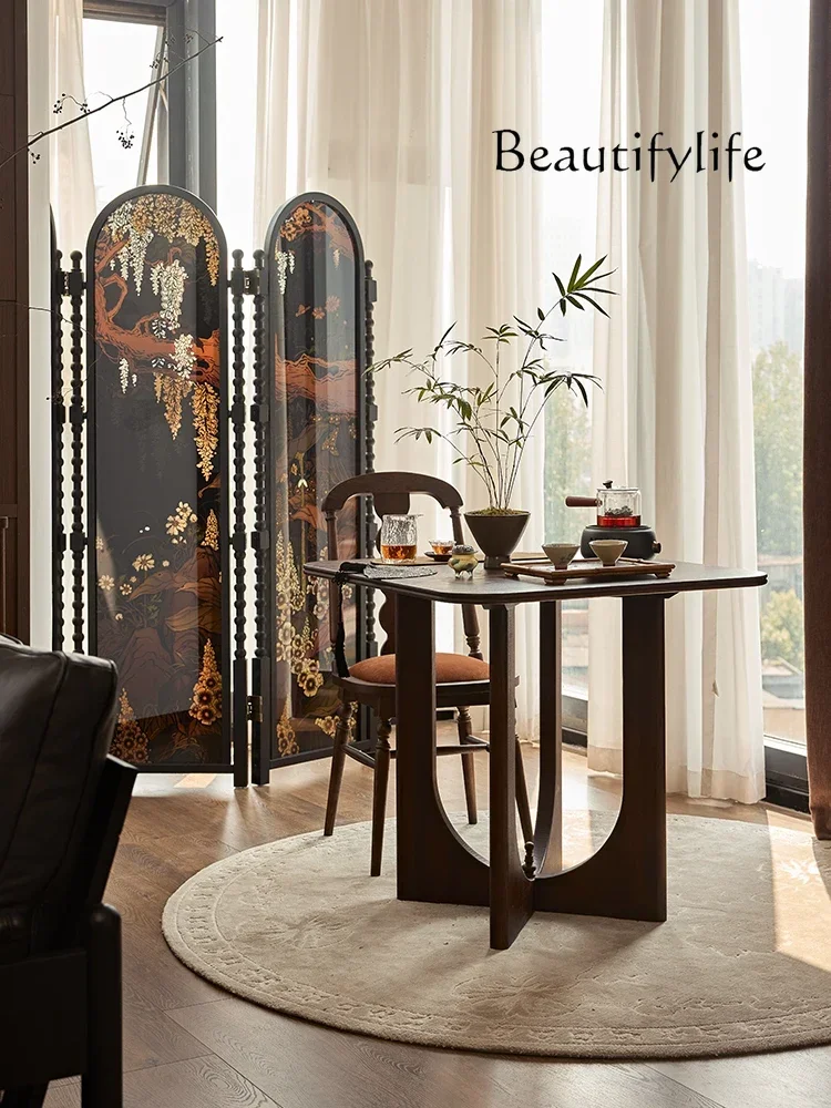 44New Chinese style tea room balcony small tea table Japanese style household solid wood simple small tea table
44New Chinese style tea room balcony small tea table Japanese style household solid wood simple small tea table