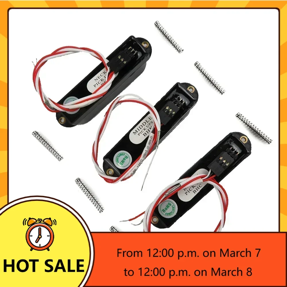 Q-X- Music Store-White / Black Active Single Coil Guitar Pickups Professional Guitar Accessories SA Ac Single Coil Set 
Q-X- Music Store-White / Black Active Single Coil Guitar Pickups Professional Guitar Accessories SA Ac Single Coil Set