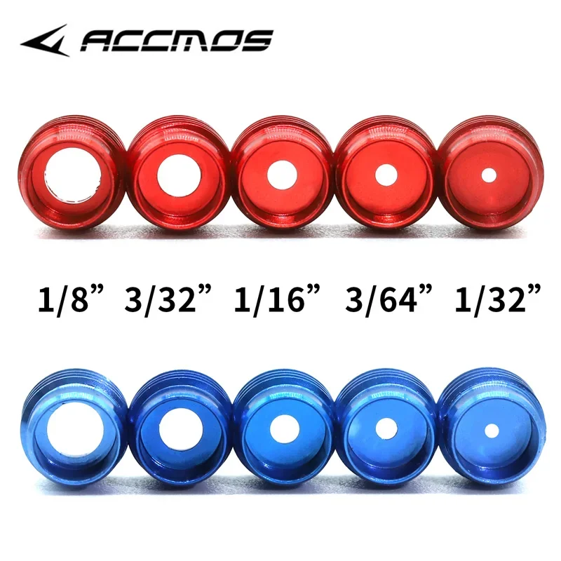 ACCMOS Archery Peep Sight Housing Set Aluminum Alloy Multi-Size Inserts 1/8" 3/32" 1/16" 3/64" 1/32" for Compound Bow
ACCMOS Archery Peep Sight Housing Set Aluminum Alloy Multi-Size Inserts 1/8" 3/32" 1/16" 3/64" 1/32" for Compound Bow