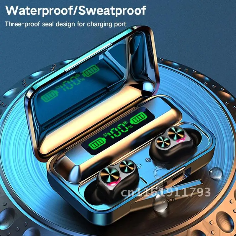 Wireless Bluetooth Headphone TWS Earphones V5.0 9D HiFi Stereo Sports Waterproof Bass Earbuds Noise Reduction Headsets With Mic
Wireless Bluetooth Headphone TWS Earphones V5.0 9D HiFi Stereo Sports Waterproof Bass Earbuds Noise Reduction Headsets With Mic