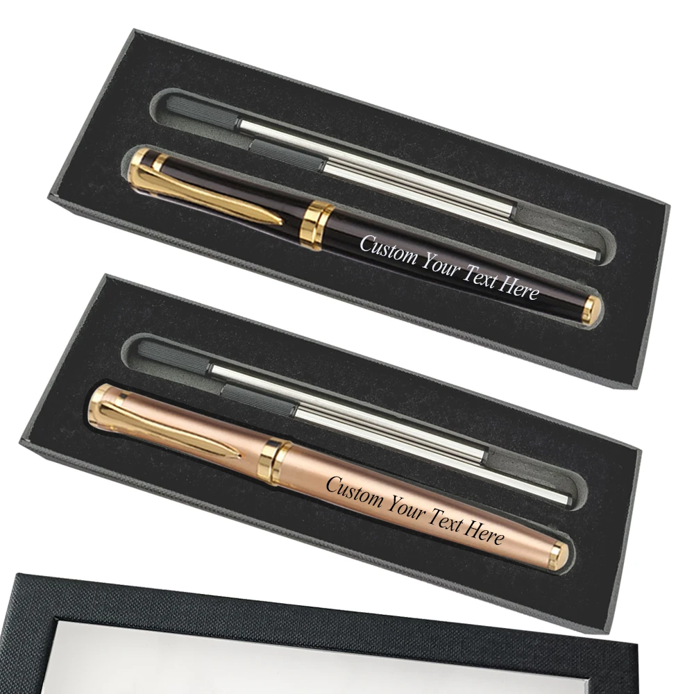 Custom Name Gel Pen Gift Box 2Refill Metal Packaging Supplies Stationery Teacher Set Engraved Ballpoint School Office Student
Custom Name Gel Pen Gift Box 2Refill Metal Packaging Supplies Stationery Teacher Set Engraved Ballpoint School Office Student