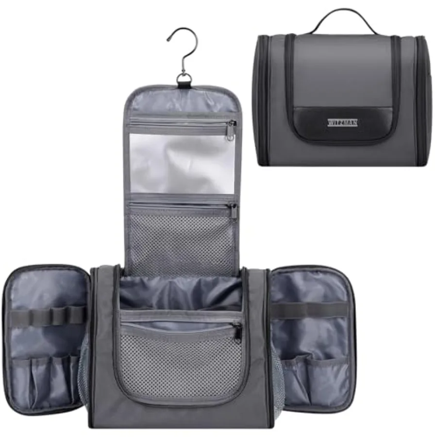 Toiletry Bag for Men Women Large Hanging Multi-organization Bathroom Bag Water-resistant Dopp Kit Shaving Bag Men B690
Toiletry Bag for Men Women Large Hanging Multi-organization Bathroom Bag Water-resistant Dopp Kit Shaving Bag Men B690