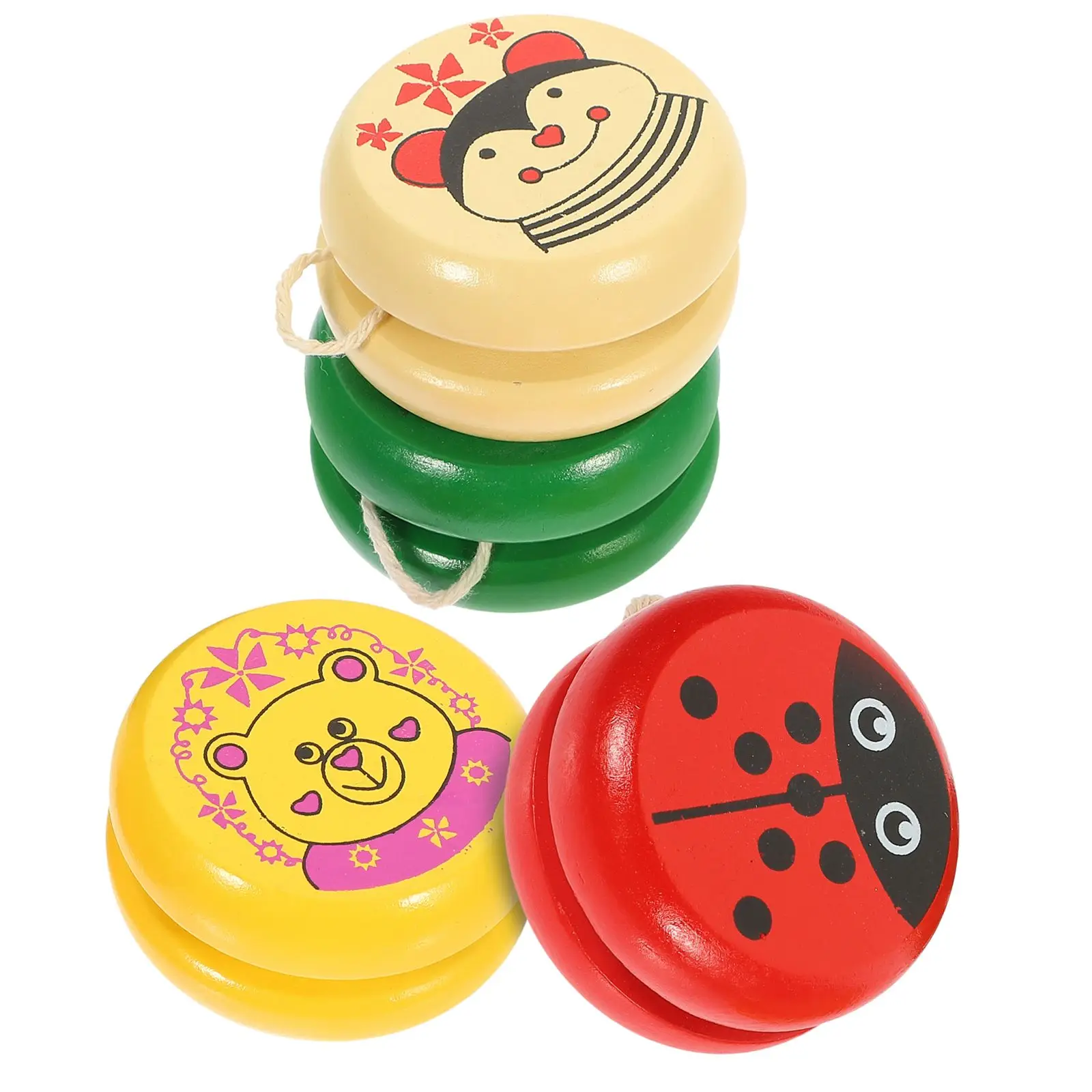4 Pcs Yo-Yo Toys for Babies Wooden Creative Playthings Outdoor Baby Educational Interesting
4 Pcs Yo-Yo Toys for Babies Wooden Creative Playthings Outdoor Baby Educational Interesting