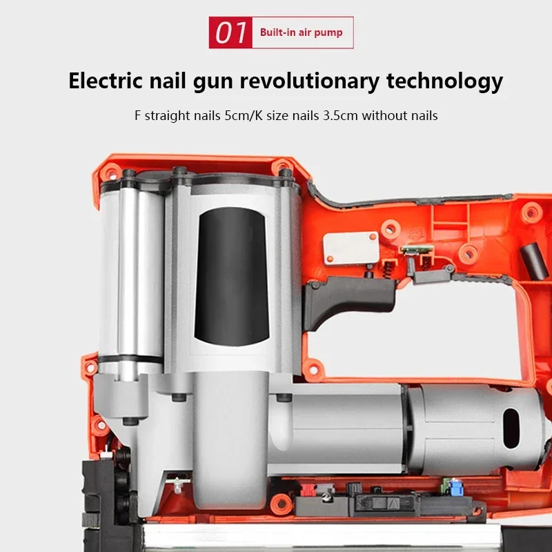 1pc Professional Electric Nail Gun Cordless Multi-purpose Trimming Nail Gun Lithium Battery 110-240V
1pc Professional Electric Nail Gun Cordless Multi-purpose Trimming Nail Gun Lithium Battery 110-240V