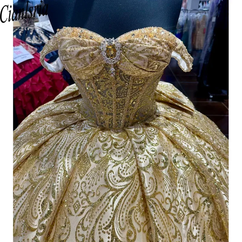 Блестящие 15-летние кружевные платья Quinceanera с корсетом и плиссировкой со шлейфом
Блестящие 15-летние кружевные платья Quinceanera с корсетом и плиссировкой со шлейфом