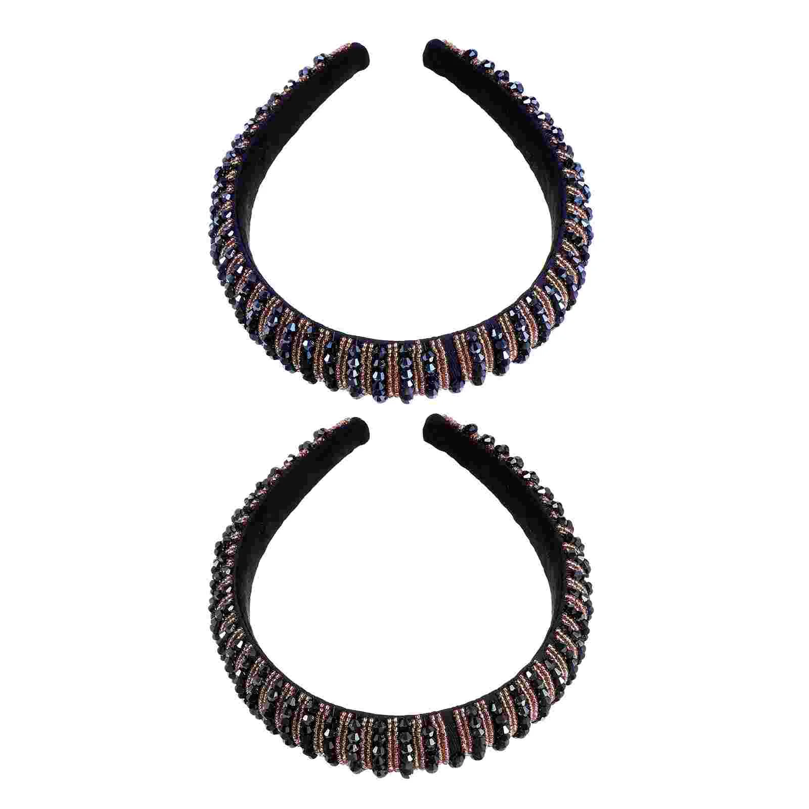 2 Pcs Crystal Beaded Headband Non-deformation Hair Accessories Headbands Korean Version Vintage Hairband Rhinestone Hoop Cloth
2 Pcs Crystal Beaded Headband Non-deformation Hair Accessories Headbands Korean Version Vintage Hairband Rhinestone Hoop Cloth