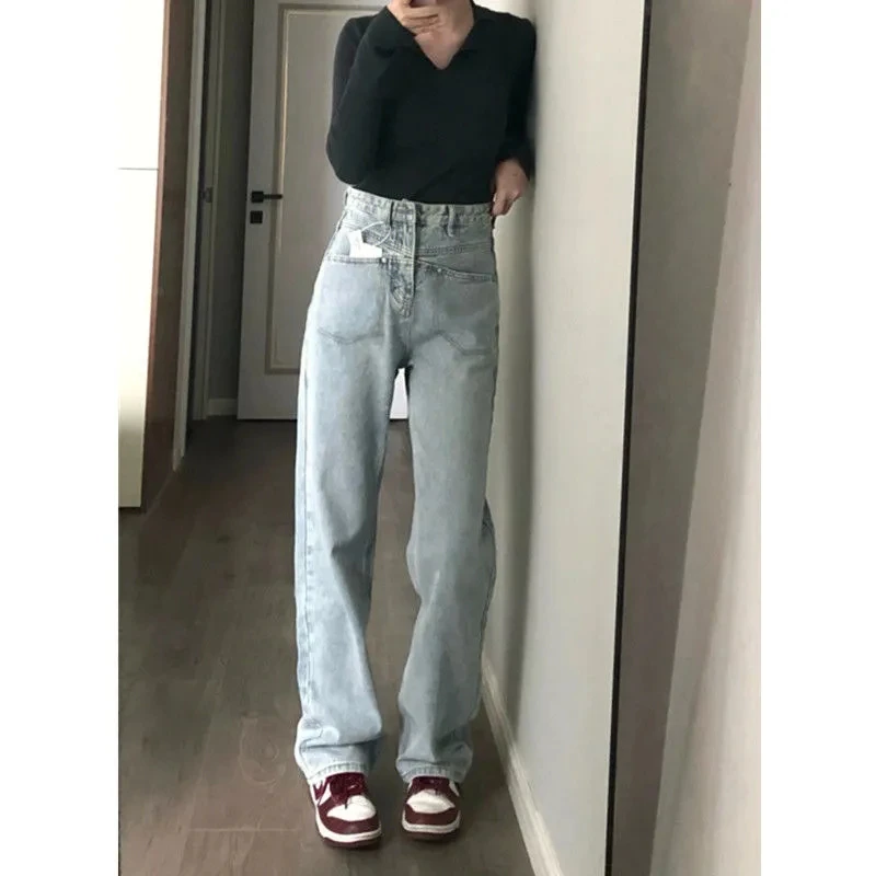 Jeans Women Spring Summer 2023 New American Large Size Fashion Casual Loose Trousers Belt Splicing Straight Leg Pants Womens
Jeans Women Spring Summer 2023 New American Large Size Fashion Casual Loose Trousers Belt Splicing Straight Leg Pants Womens
