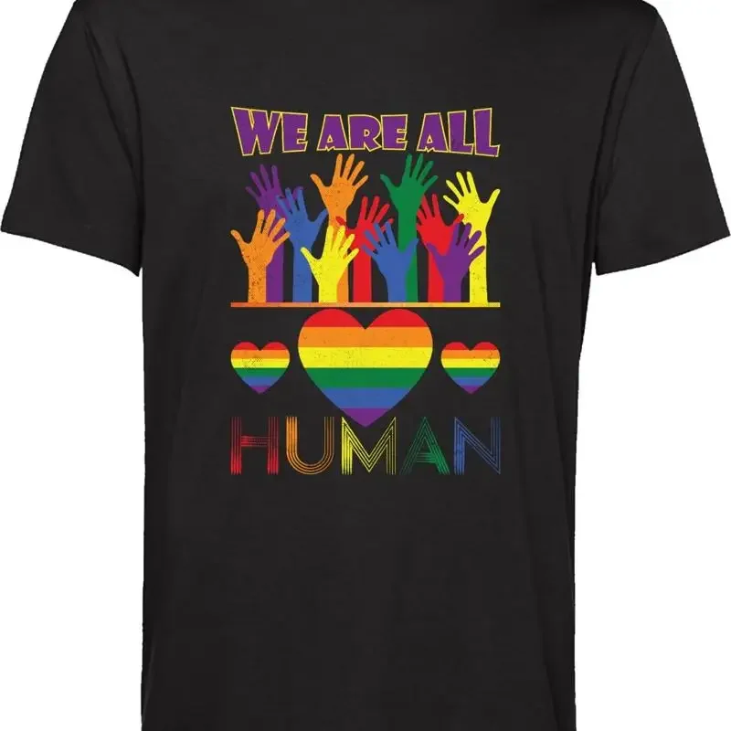 Lgbt Pride Month T Shirt We Are All Human Rainbow Gay Awareness Top
Lgbt Pride Month T Shirt We Are All Human Rainbow Gay Awareness Top