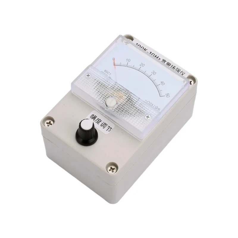 100KHz-1000MHz Analog RF Signal Strength Meter, Dial Type Field Strength Indicator with Antenna
100KHz-1000MHz Analog RF Signal Strength Meter, Dial Type Field Strength Indicator with Antenna