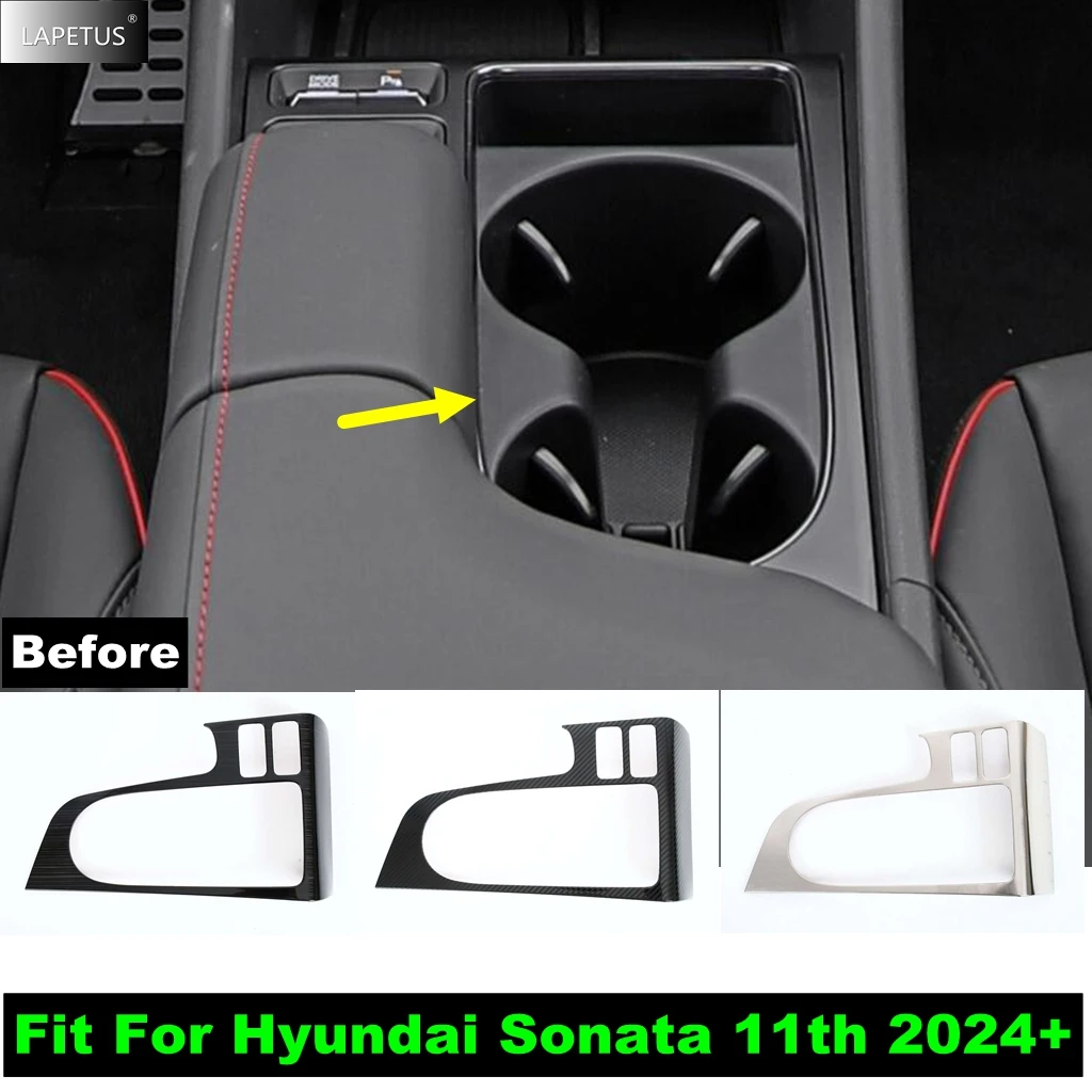 Stainless Steel Accessories Central Control Shift Gear Shift Panel Water Cup Frame Cover Trim For Hyundai Sonata 11th 2024 2025
Stainless Steel Accessories Central Control Shift Gear Shift Panel Water Cup Frame Cover Trim For Hyundai Sonata 11th 2024 2025
