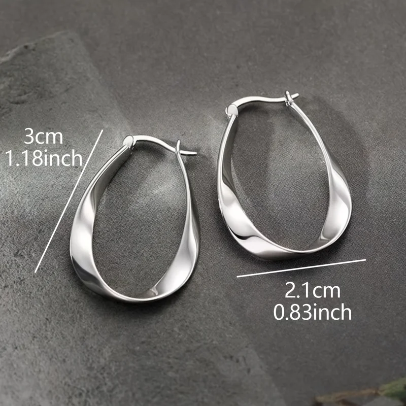 EVISPOL 1 Pair Simple and Elegant Geometric Minimalist Design Women's Fashion Stud Earrings Cartilage Earring Piercing Jewelry
EVISPOL 1 Pair Simple and Elegant Geometric Minimalist Design Women's Fashion Stud Earrings Cartilage Earring Piercing Jewelry