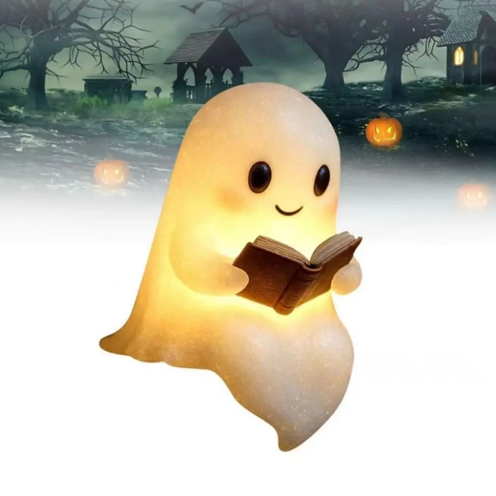Cute Ghost Design Ghost Reading Lamp Luminous Statue Sitting Ghost Ghost Night Light Resin Ornaments Reading Book
Cute Ghost Design Ghost Reading Lamp Luminous Statue Sitting Ghost Ghost Night Light Resin Ornaments Reading Book