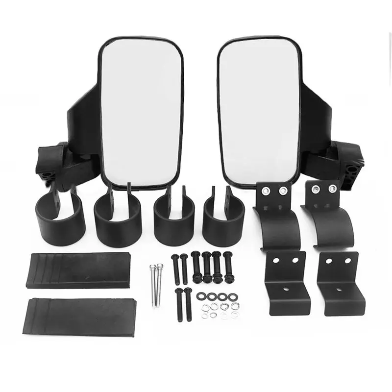 Universal UTV ATV 7" Rearview Side Mirror Set Adjustable Clamp Fits 1.75-2" Roll Cage Tubes Black Polypropylene
Universal UTV ATV 7" Rearview Side Mirror Set Adjustable Clamp Fits 1.75-2" Roll Cage Tubes Black Polypropylene