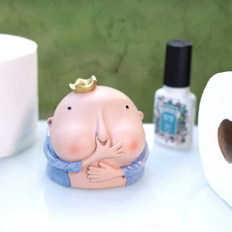 A68P-Stinking - Boy Holding Nose Sculpture - Primitive Kitschy Figurine - Funny Bathroom Decor 4.2Inch High
A68P-Stinking - Boy Holding Nose Sculpture - Primitive Kitschy Figurine - Funny Bathroom Decor 4.2Inch High