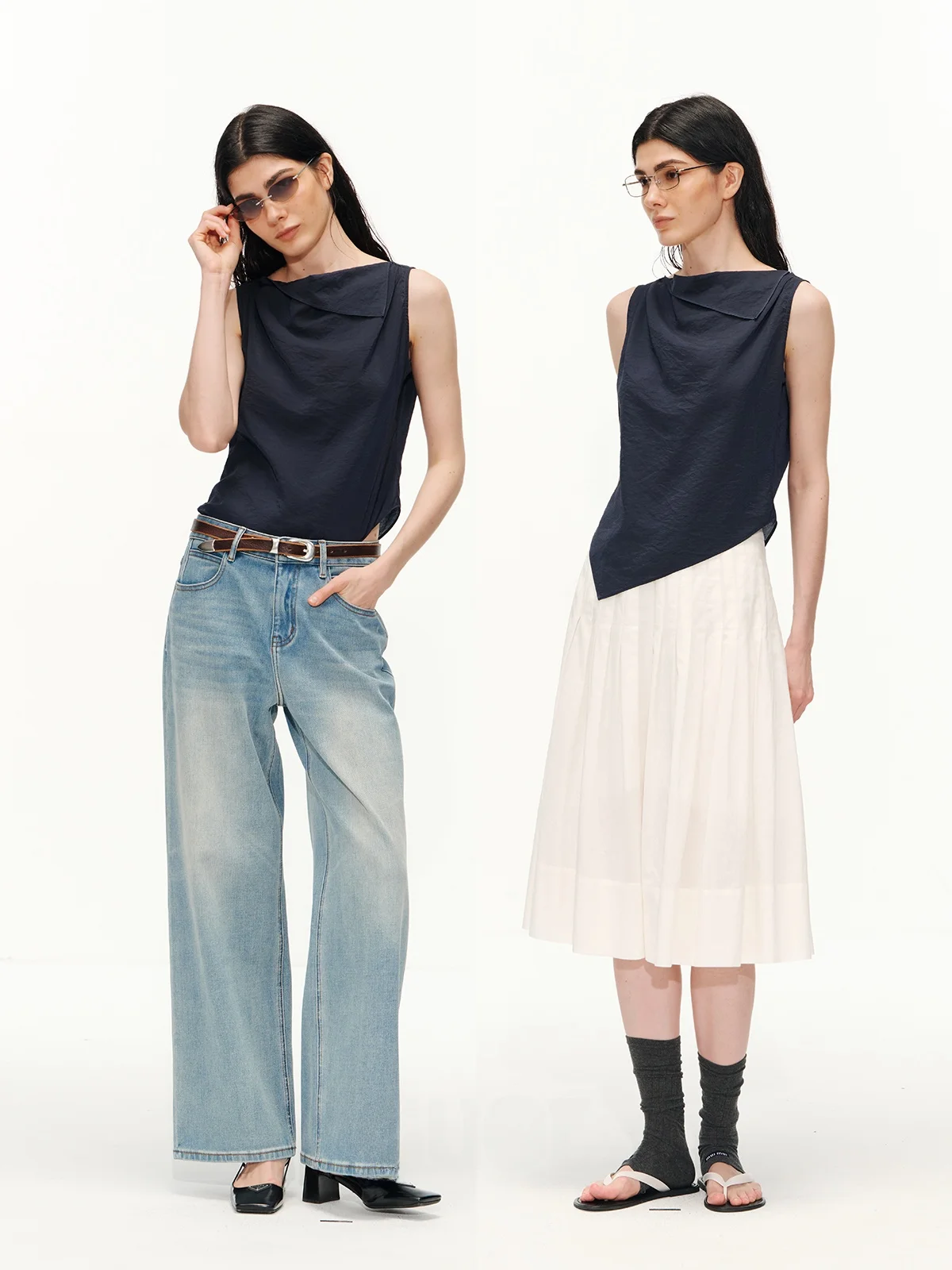 Soft Skin-Friendly Cloud Touch Feeling Asymmetric Design Small Vest Sleeveless Top Women's Fashion Summer Wear
Soft Skin-Friendly Cloud Touch Feeling Asymmetric Design Small Vest Sleeveless Top Women's Fashion Summer Wear