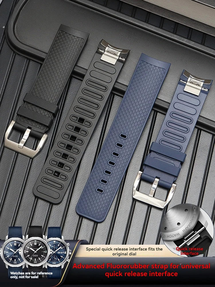 Quick Release Fluoro Rubber Strap for IWC Aquatimer IW328802 IW376806, 22mm Water Resistant Men's Watch Band Replacement
Quick Release Fluoro Rubber Strap for IWC Aquatimer IW328802 IW376806, 22mm Water Resistant Men's Watch Band Replacement