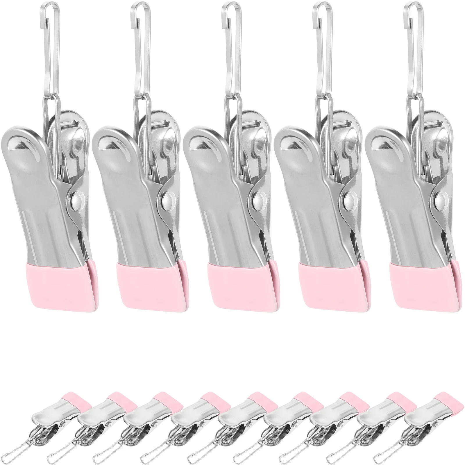 20pcs Non-slip Stainless Steel Clothespins Pink Drying Clips Windproof Pegs Multipurpose Laundry Clamps
20pcs Non-slip Stainless Steel Clothespins Pink Drying Clips Windproof Pegs Multipurpose Laundry Clamps