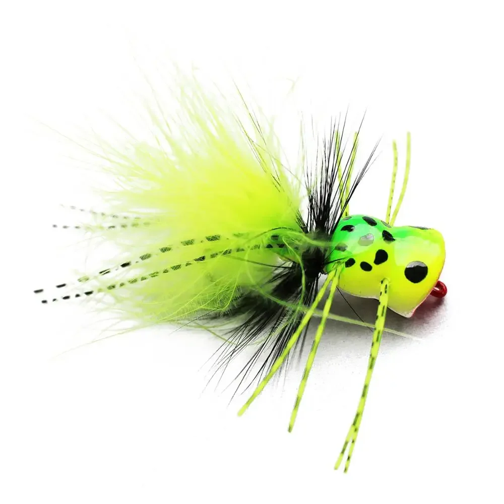 Tigofly 6 pcs 3 colors UV Green Surface Seaducer Frog Foam Head Popper Bass Fly Fishing Flies Lures
Tigofly 6 pcs 3 colors UV Green Surface Seaducer Frog Foam Head Popper Bass Fly Fishing Flies Lures