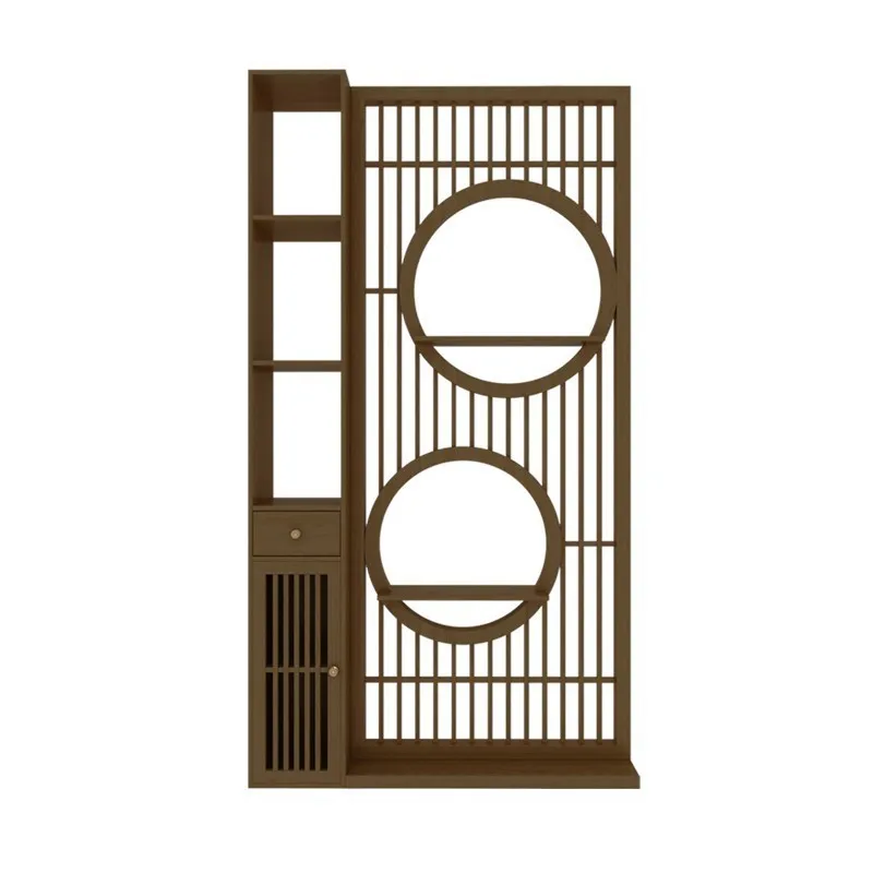 Home screen partition cabinet New Chinese style living room Office porch cabinet Household high-end solid wood rack
Home screen partition cabinet New Chinese style living room Office porch cabinet Household high-end solid wood rack