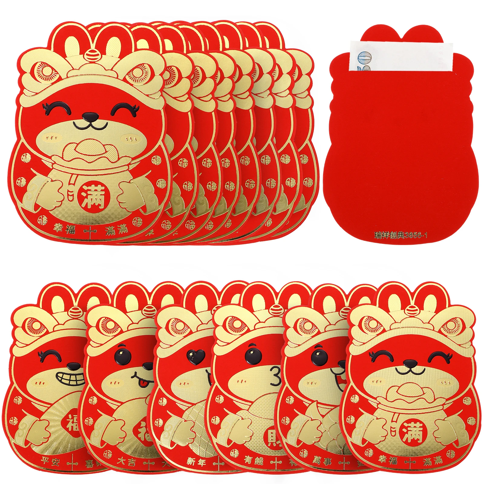 36 Pcs Rabbit Year Red Envelopes Chinese New Year Lucky Money Pockets Cartoon Bunny Design Wedding Birthday Party Gifts
36 Pcs Rabbit Year Red Envelopes Chinese New Year Lucky Money Pockets Cartoon Bunny Design Wedding Birthday Party Gifts