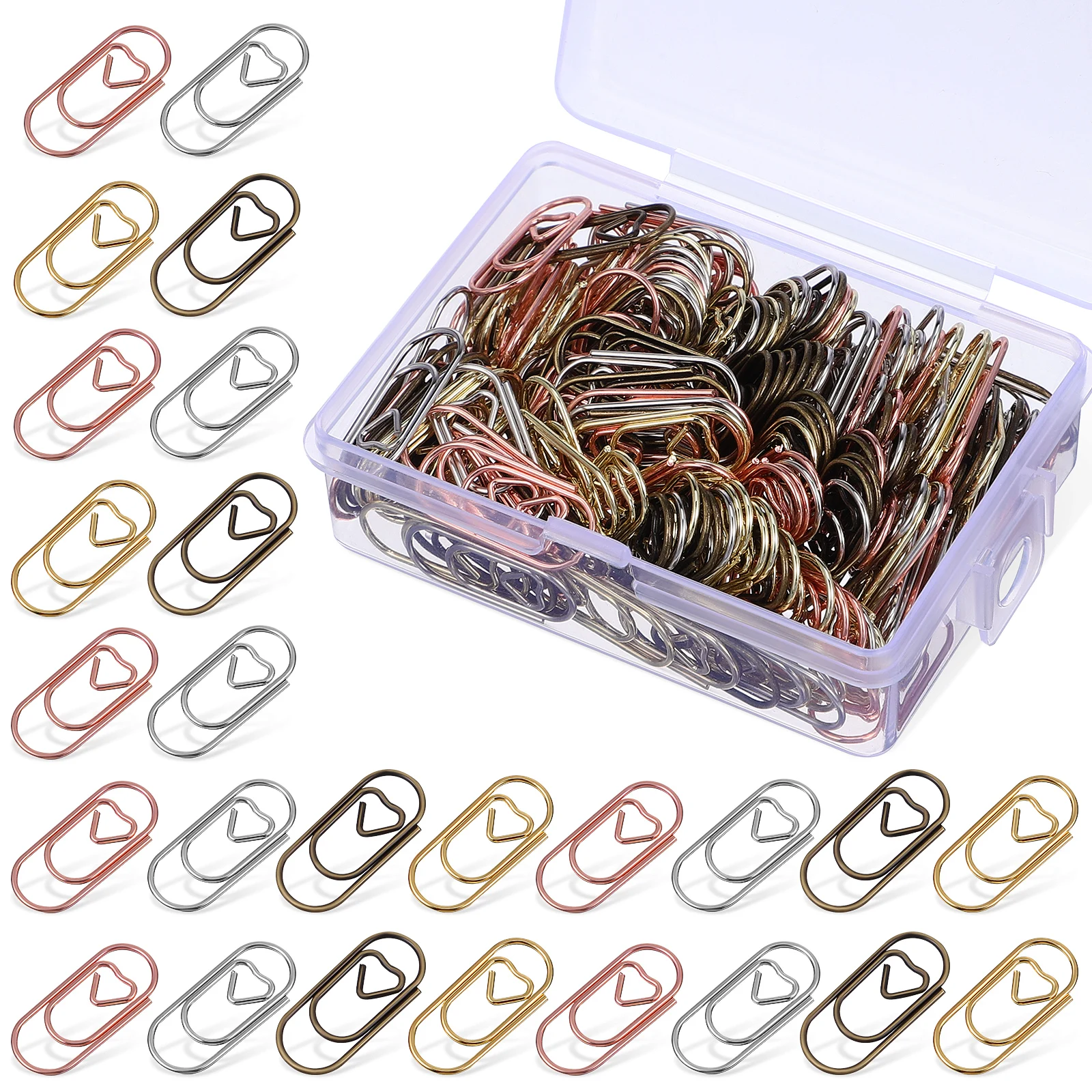 200 pcs Paper Clips Metal Bookmark Mini Paper Clips Wedding Decor Office Supplies School Supplies School Teacher
200 pcs Paper Clips Metal Bookmark Mini Paper Clips Wedding Decor Office Supplies School Supplies School Teacher