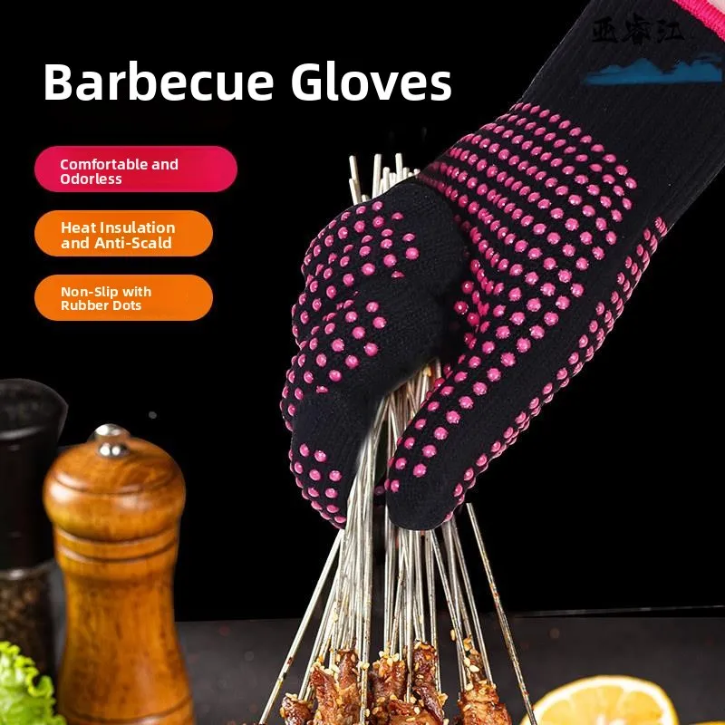 Barbecue Gloves Heat Resistant Oil Splash Proof Kitchen Casserole Flexible Five Finger Lightweight for Baking
Barbecue Gloves Heat Resistant Oil Splash Proof Kitchen Casserole Flexible Five Finger Lightweight for Baking