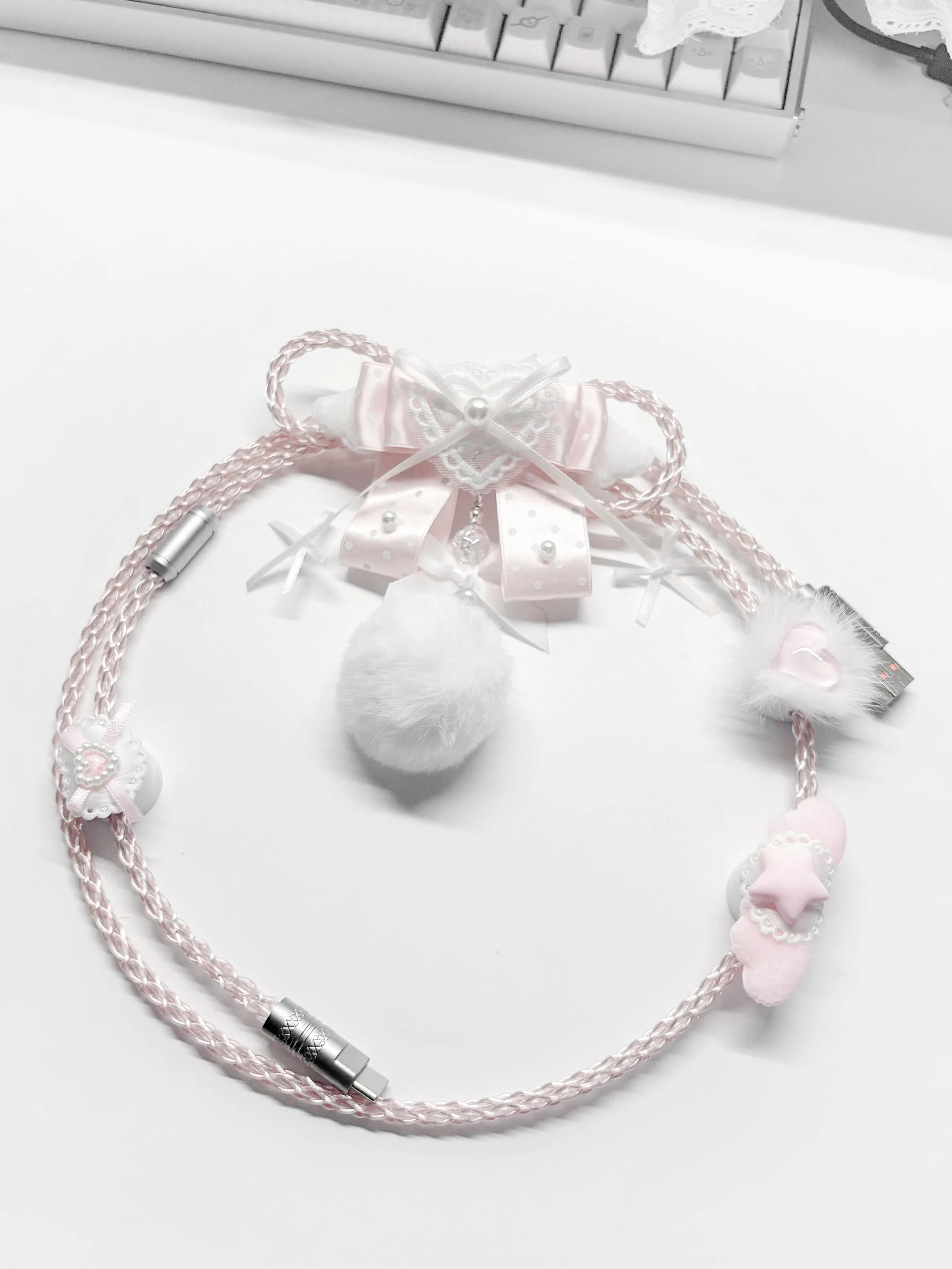 Custom Pink Full-Glow Aviator Cable,Japanese Ribbon Hand-Braided,Compatible with Wooting 8K Magnetic Axis,Cute Bee Keyboard Line
Custom Pink Full-Glow Aviator Cable,Japanese Ribbon Hand-Braided,Compatible with Wooting 8K Magnetic Axis,Cute Bee Keyboard Line