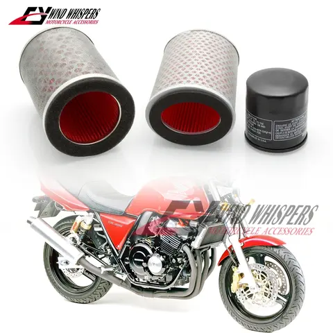 Motorcycle Oil Filter Air Filter Cleaner For HONDA CB400 Superfour NC31 NC36 1992-1998 / CB 400 SF vtec 1999-2012 NC39 NC41